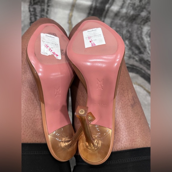 Amina Muaddi Alexa PVC Mules - Picture 8 of 12